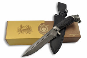 Bear - custom Damascus knife by Nord Crown, packaging