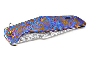 custom knife, folded
