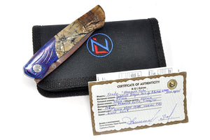 Pouch, certificate, knife