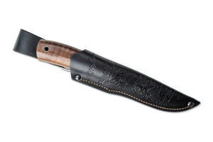 Malamute hunting knife by Kizlyar Supreme, in the sheath