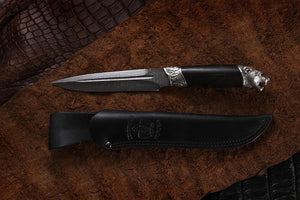 Custom Damascus knife by Nord Crown