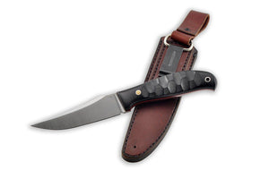 The knife with leather sheath