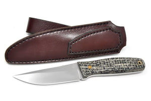 Knife and leather sheath