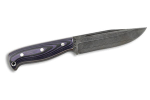 Voykar FT - custom Damascus knife by Olamic Cutlery, other side