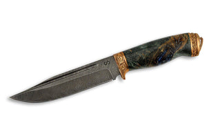 Voykar Royal - custom Damascus hunting knife by Olamic Cutlery