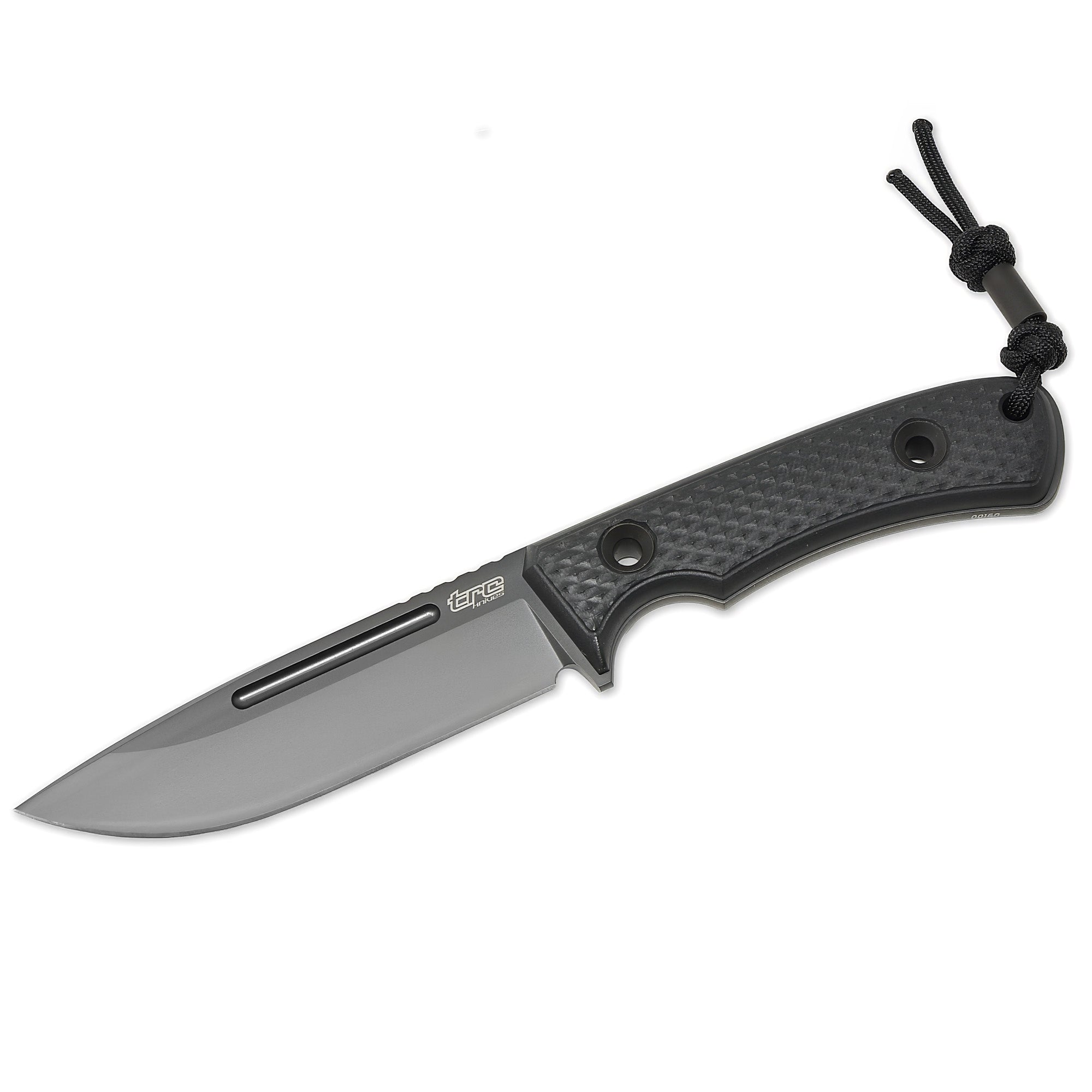 TRC South Pole DLC fixed blade with Vanadis 4 Extra steel and G10 handle – full view.