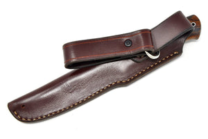 knife in the leather sheath