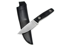 Knife with the leather sheath