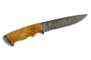 Suna - custom Damascus knife by Olamic Cutlery, other side
