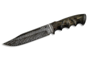 Voykar - custom Damascus knife from Olamic Cutlery.