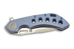 Wayfarer 247 Blue 5-Holes from Olamic Tactical, handle and finish details