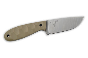 Helper Tan Bison - custom knife by DED knives, other side