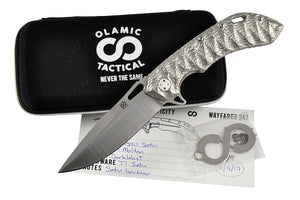 Wayfarer 247 - molten natural titanium handle by Olamic Tactical, all included