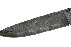 Suna Classic 2 - custom hunting knife by Olamic Cutlery, Damascus pattern