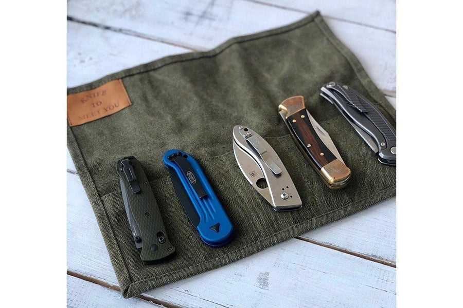 Bag for 5 folding knives by Knife To Meet You