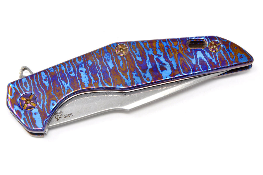 custom folding knife by A. Biryukov