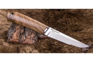 Malamute hunting knife by Kizlyar Supreme, other side of the blade