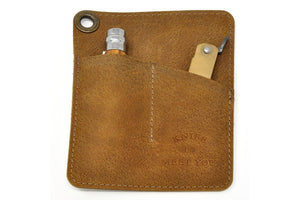 Brown version of the pocket knife sheath