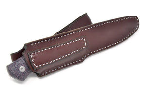 Knife in the leather sheath