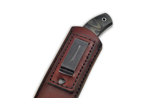 Leather sheath details